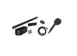 hansgrohe WallStoris Handbrause Set 24291670 3jet Activation EcoSmart, mit Brausestange, Accessoireset, Mattschwarz