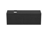 Ideal Standard Conca Waschtisch-Unterschrank T3989Y4 mit Ausschnitt, 4 Auszüge, 160x50,5x55 cm rechts/links, Eiche geflammt Furnier