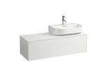 LAUFEN Sonar Schubladenelement/Sideboard H4054530341701 117,5x34x45,5cm, Ausschnitt rechts, Weiß matt