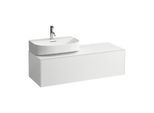 LAUFEN Sonar Schubladenelement/Sideboard H4054520341701 117,5x34x45,5cm, Ausschnitt links, Weiß matt