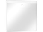 hansgrohe Xarita Lite Q Spiegel 54958700 mit horizontaler LED-Beleuchtung, mattweiß, B 800 x H 700 x T 30 mm, 8 W
