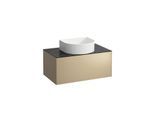 LAUFEN Sonar Schubladenelement/Sideboard H4054110341401 77,5x34x45,5cm, Ausschnitt Mitte, Gold/Nero Marquina