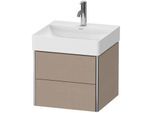 Duravit XSquare Waschtisch-Unterschrank XS416007575 48,4x39,7x46cm, 2 Schubkästen, Leinen
