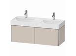 Duravit XSquare Waschtisch-Unterschrank XS406409191 118,4x39,7x46cm, 2 Auszüge, Taupe