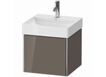 Duravit XSquare Waschtisch-Unterschrank XS405908989 48,4x39,7x46cm, 1 Auszug, Flannel Grey hochglanz