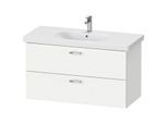 Duravit XBase Waschtisch-Unterschrank XB619301818 100x56x45,8cm, weiß matt, 2 Schubkästen