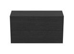 Ideal Standard Conca Waschtisch-Unterschrank T4329Y4 ohne Ausschnitt, 2 Auszüge, 100x37x55 cm, Eiche geflammt Furnier