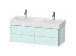 Duravit XSquare Waschtisch-Unterschrank XS416400909 118,4x39,7x46cm, 4 Schubkästen, Lichtblau matt