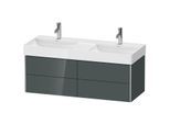 Duravit XSquare Waschtisch-Unterschrank XS416403838 118,4x39,7x46cm, 4 Schubkästen, Dolomiti Grey hochglanz