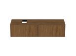 Ideal Standard Conca Waschtisch-Unterschrank T3983Y5 mit Ausschnitt, 2 Auszüge, 160x50,5x37 cm, Walnuss dunkel Furnier