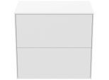 Ideal Standard Conca Waschtisch-Unterschrank T4327Y1 ohne Ausschnitt, 2 Auszüge, 60x37x55 cm, Weiß matt lackiert