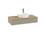 Villeroy & Boch Antao Waschtischunterschrank 1000x190x500mm L09151HK mit Beleuchtung mit Struktur FK/AP: HK/1