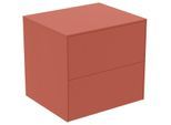 Ideal Standard Conca Waschtisch-Unterschrank T4321Y3 ohne Ausschnitt, 2 Auszüge, 60x50,5x55 cm, Sunset matt lackiert