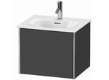 Duravit XSquare Waschtisch-Unterschrank XS422104949 51x39,7x41,8cm, 1 Auszug, Graphit matt