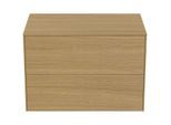 Ideal Standard Conca Waschtisch-Unterschrank T4322Y6 ohne Ausschnitt, 2 Auszüge, 80x50,5x55 cm, Eiche hell Furnier