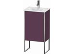 Duravit XSquare Waschtisch-Unterschrank XS4520L9494 43x84x30,8cm, Anschlag links, Aubergine seidenmatt, 1 Tür