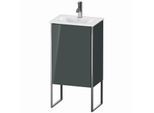 Duravit XSquare Waschtisch-Unterschrank XS4520R3838 43x84x30,8cm, Anschlag rechts, Dolomiti Grey hochglanz, 1 Tür
