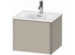 Duravit XSquare Waschtisch-Unterschrank XS422106060 51x39,7x41,8cm, 1 Auszug, Taupe seidenmatt