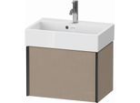 Duravit XViu Waschtisch-Unterschrank XV42160B275 58,4x38,4x39,7cm, 1 Auszug, schwarz matt, leinen
