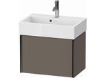 Duravit XViu Waschtisch-Unterschrank XV42160B290 58,4x38,4x39,7cm, 1 Auszug, schwarz matt, flannel grey seidenmatt