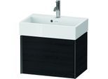 Duravit XViu Waschtisch-Unterschrank XV42160B216 58,4x38,4x39,7cm, 1 Auszug, schwarz matt, Eiche schwarz