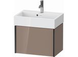 Duravit XViu Waschtisch-Unterschrank XV42160B286 58,4x38,4x39,7cm, 1 Auszug, schwarz matt, cappucino hochglanz