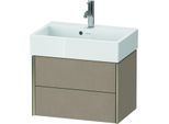 Duravit XViu Waschtisch-Unterschrank XV43160B175 58,4x38,4x39,7cm, 2 Schubkästen, champagner matt, leinen