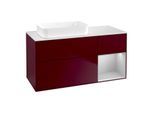 Villeroy und Boch Finion Waschtischunterschrank G691GJHB 120x60,3x50,1cm, Regal rechts Light grey matt, Peony Matt