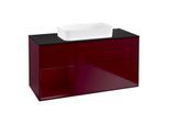 Villeroy und Boch Finion Waschtischunterschrank F702HBHB 120x60,3x50,1cm, Regal links Peony, Peony Matt