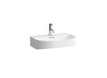 LAUFEN Sonar Waschtisch H8103427571041 60x42cm, unterbaufähig, mit Überlauf, mit 1 Hahnloch, weiß matt