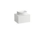 LAUFEN Sonar Schubladenelement/Sideboard H4054010341701 57,5x34x45,5cm, Ausschnitt Mitte, Weiß matt