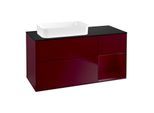 Villeroy und Boch Finion Waschtischunterschrank G692HBHB 120x60,3x50,1cm, Regal rechts Peony, Peony Matt