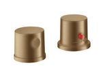 hansgrohe Axor Uno Fertigmontageset 38480140 2-Loch-Wannenrandarmatur, mit Thermostat, brushed bronze