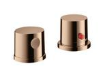 hansgrohe Axor Uno Fertigmontageset 38480300 2-Loch-Wannenrandarmatur, mit Thermostat, polished red gold