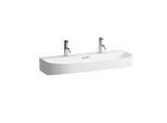 LAUFEN Sonar Waschtisch H8103474001071 100x42cm, unterbaufähig, mit Überlauf, mit 2 Hahnloch, LCC