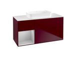 Villeroy und Boch Finion Waschtischunterschrank G701GJHB 120x60,3x50,1cm, Regal rechts Light grey matt, Peony Matt