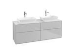 Villeroy und Boch Finion Waschtischunterschrank F84100GJ 160x60,3cm, Abdeckplatte white matt, Light grey matt