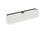 Ideal Standard Conca Waschtisch-Unterschrank T4339Y1 240x37x54cm, ohne Waschtischplatte, 2 Auszüge, Weiß matt lackiert