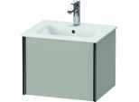 Duravit XViu Waschtisch-Unterschrank XV42150B207 51x42x40cm, 1 Auszug, wandhängend, schwarz matt, betongrau matt