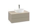 Villeroy & Boch Antao Waschtischunterschrank 800x360x500mm L19153HK mit Beleuchtung mit Struktur FK/AP: HK/3