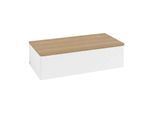 Villeroy und Boch Antao Waschtisch-Unterschrank L40101MT 100x26,8x50cm, Waschbeckenplattenfarbe honey oak, white matt lacquer