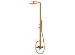 Steinberg Serie 160 Brauseset 1602721RG mit Aufputz-Thermostatarmatur, Regen-/Handbrause, Rose Gold