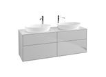 Villeroy und Boch Finion Waschtischunterschrank G96100GJ 160x60,3cm, Emotion, Abdeckplatte white matt, Light grey matt