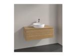 Villeroy und Boch Antao Waschtisch-Unterschrank K20051HN 100x36x50cm, Hahnloch, Waschbeckenplattenfarbe honey oak, honey oak