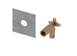 TECE TECEprofil System-Wandscheibe 9021022 TECElogo 20 mm x Rp 1/2 Rotguss, lange Ausführung