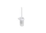 Hewi System 800 Toilettenbürstengarnitur 800.20.10265DX 105x420x120mm, Kristallglas satiniert, weiß matt