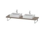 Duravit DuraStyle Konsole DS101C07575 für Aufsatzbecken, 2 Ausschnitte, Stärke 4.5 cm, Leinen