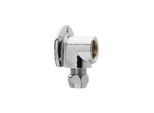 Universal Wandscheibe 451810 Messing verchromt, 1/2"x10mm, mit 1 Quetsche