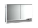 Emco Loft Unterputz-Lichtspiegelschrank 979805219 1200x733mm, mit Unterfach, LED, 2-türig, aluminium/Spiegel