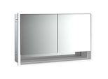 Emco Loft Unterputz-Lichtspiegelschrank 979805221 1300x733mm, mit Unterfach, LED, 2-türig, aluminium/Spiegel
